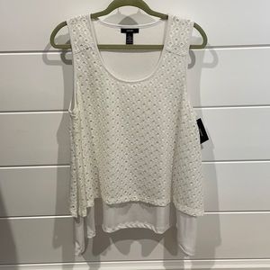 White double layer tank